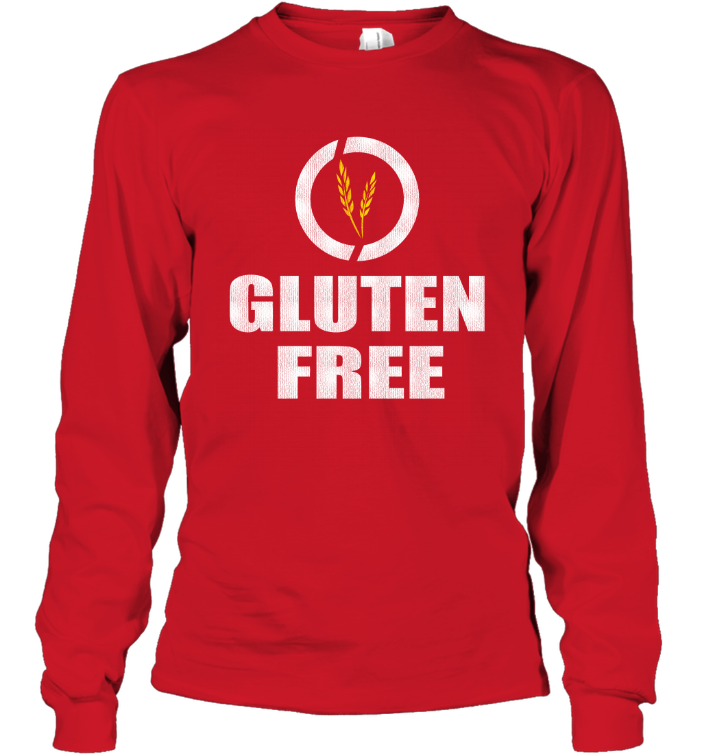 Gluten Free Shirt Long Sleeve T-Shirt Long Sleeve T-Shirt Red