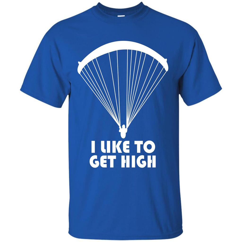 Paratrooper T-shirt I Like To Get High T-shirt Royal