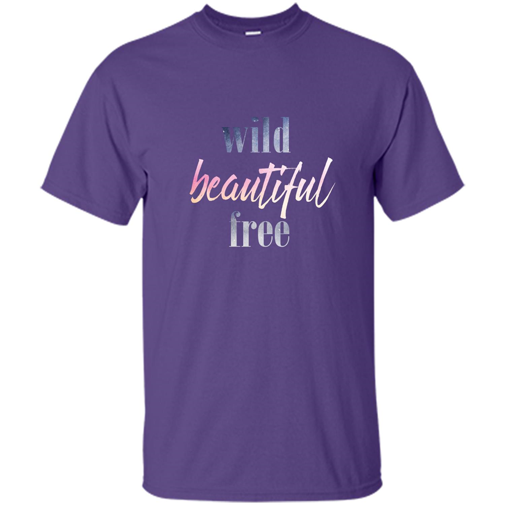 Wild Beautiful Free T-shirt Purple
