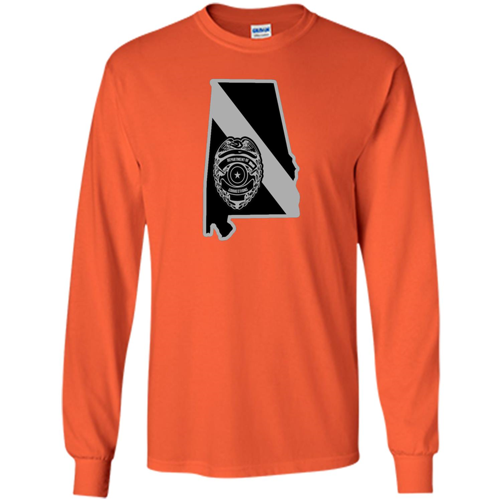 Corrections Officer Thin Silver Line Family Support Alabama Orange