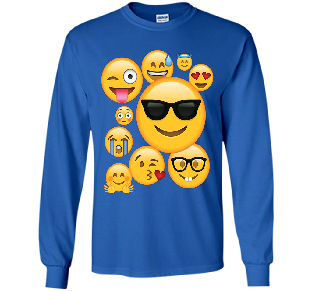 Emoji Pack ComboT-shirt Emoticon Smily Face Tshirt. shirt Royal