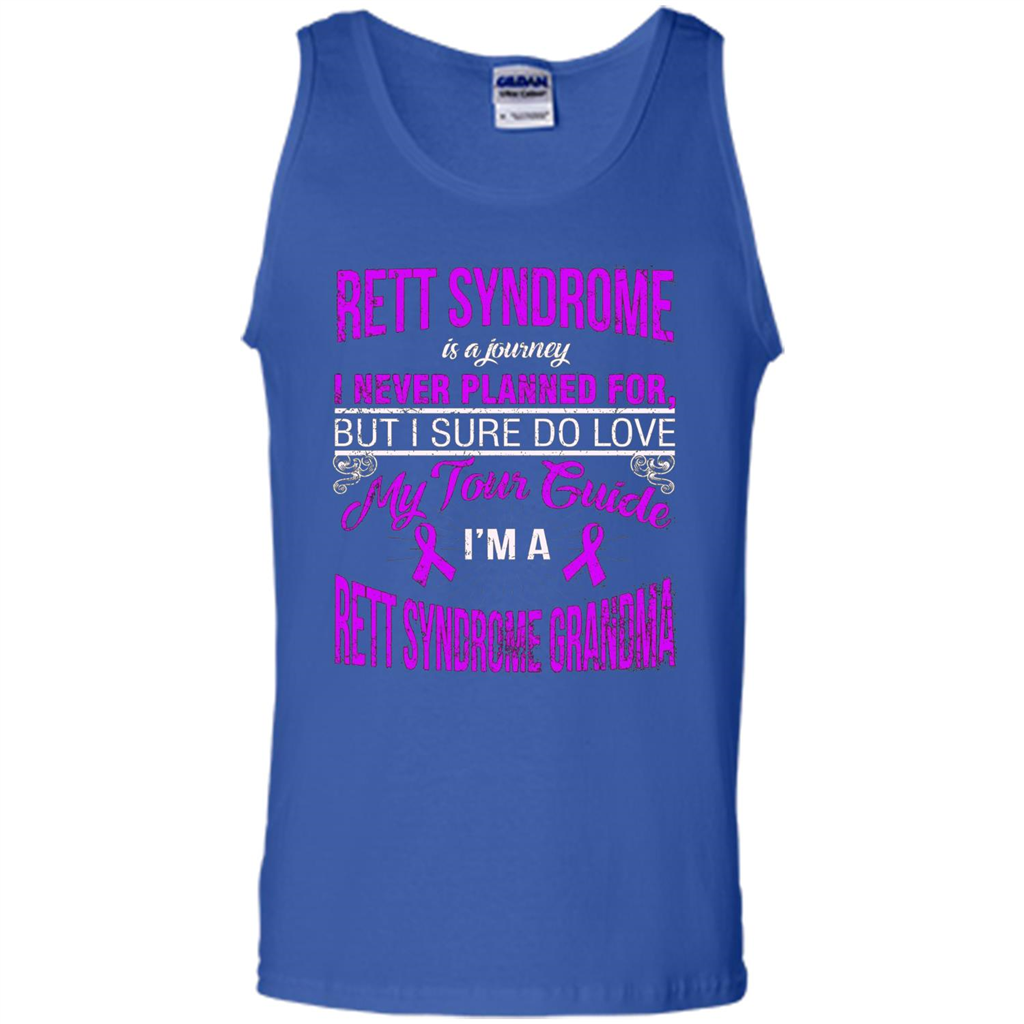 I Love My Tour Guide I'm A Rett Syndrome Grandma T-shirt Royal