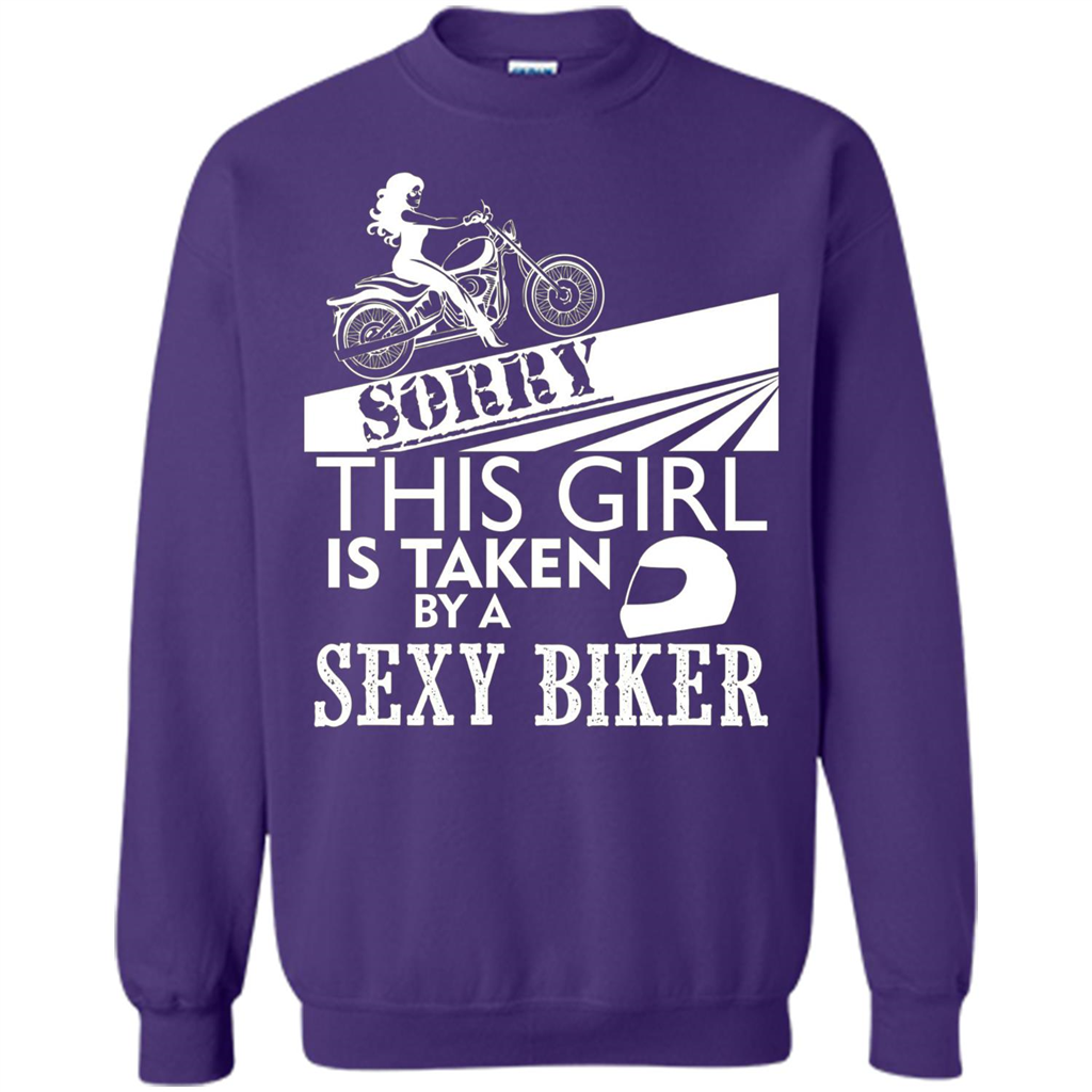 Funny Biker T-shirt This Girl Is Taken By A Biker T-shirt Orange
