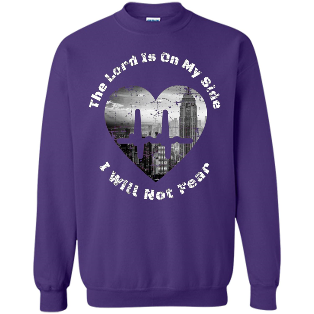 Faith Inspired T-shirt The Lord Is On My Side I Will Not Fear Orange