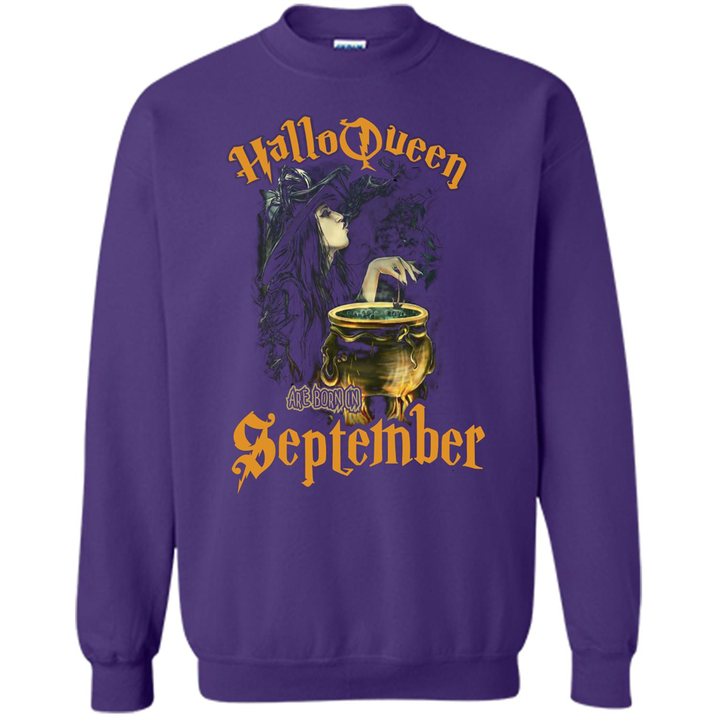HalloQueen Are Born In September T-shirt Orange