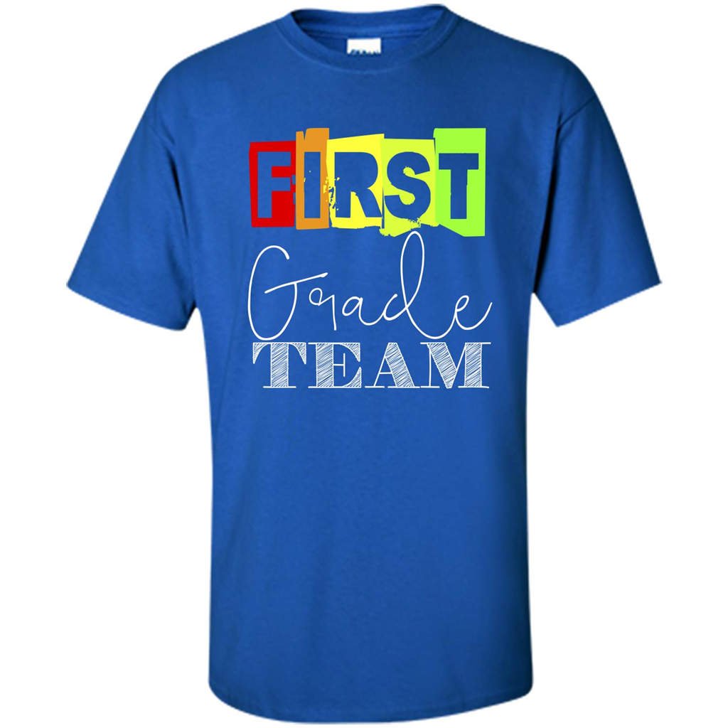 First Grade Team T-shirt School Day T-shirt Royal