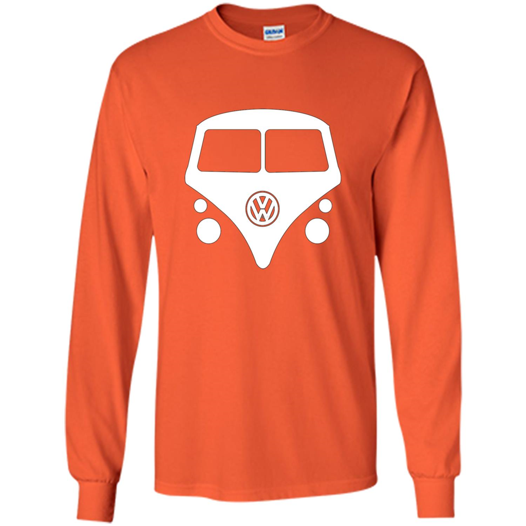 Car Lover T-shirt Split Window Kombi T-shirt Orange