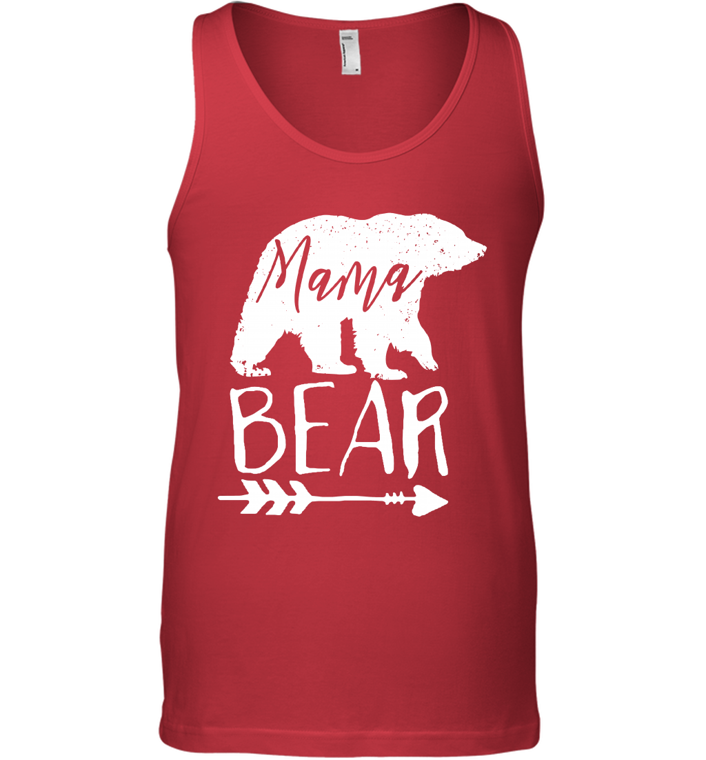 Mama Bear Shirt Tank Top Tank Top Red