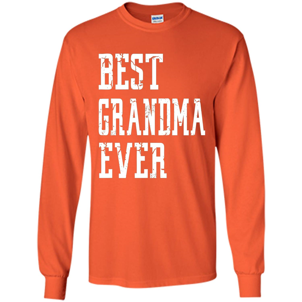 Best Grandma Ever T-Shirt - Grandparents Day T-shirt Orange
