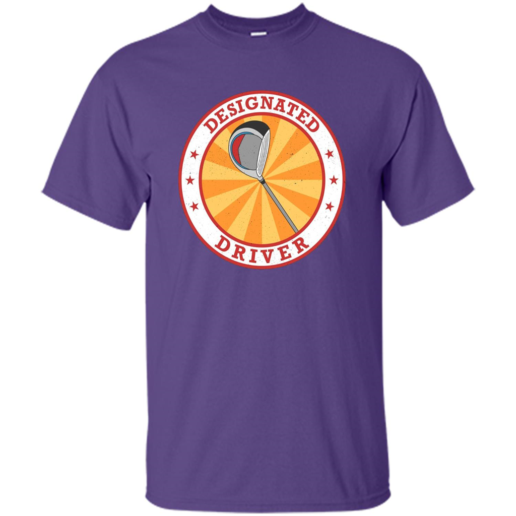Golf T-shirt Designated Driver Funny Golf T-shirt Purple