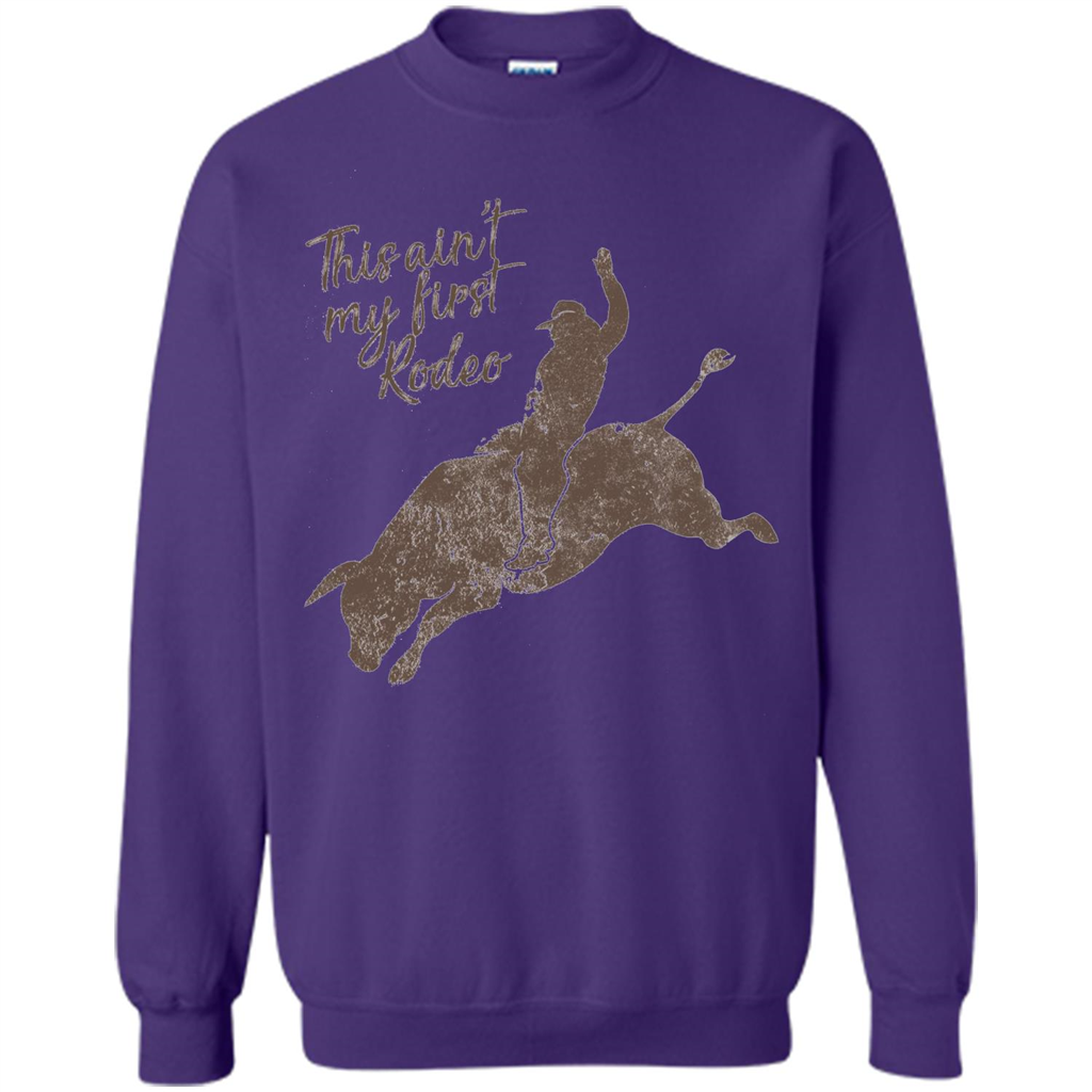 Bull Riders and Calf Ropers - This Ain't My First Redeo T-shirt Orange