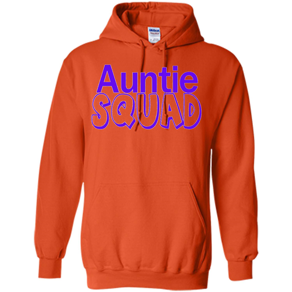 Auntie Squad T-Shirt Aunt Team Squad Orange
