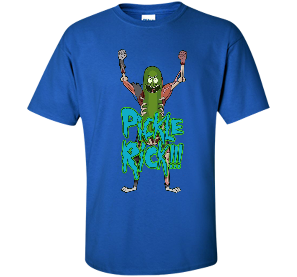 Pickle Funny Rick T-shirt cool shirt Royal