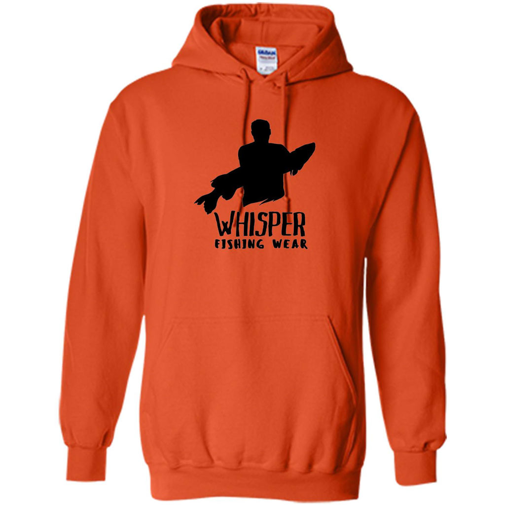 Fishing Lover T-shirt Whisper Fishing Wear Orange
