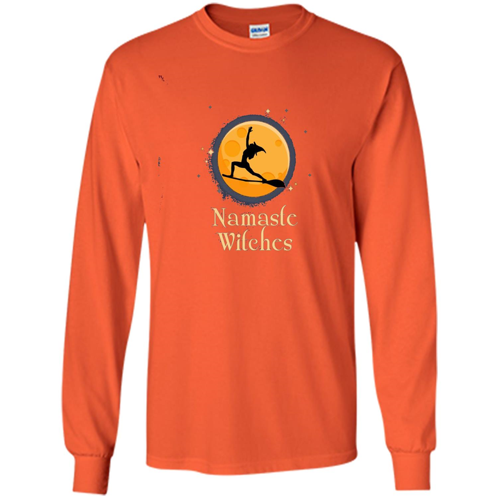 Funny Namaste Witches T-shirt Halloween Yoga Gift For Her