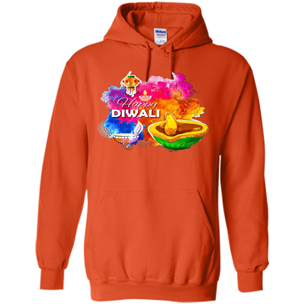 Happy Diwali Deepavali T-Shirt October 19th T-shirt Orange