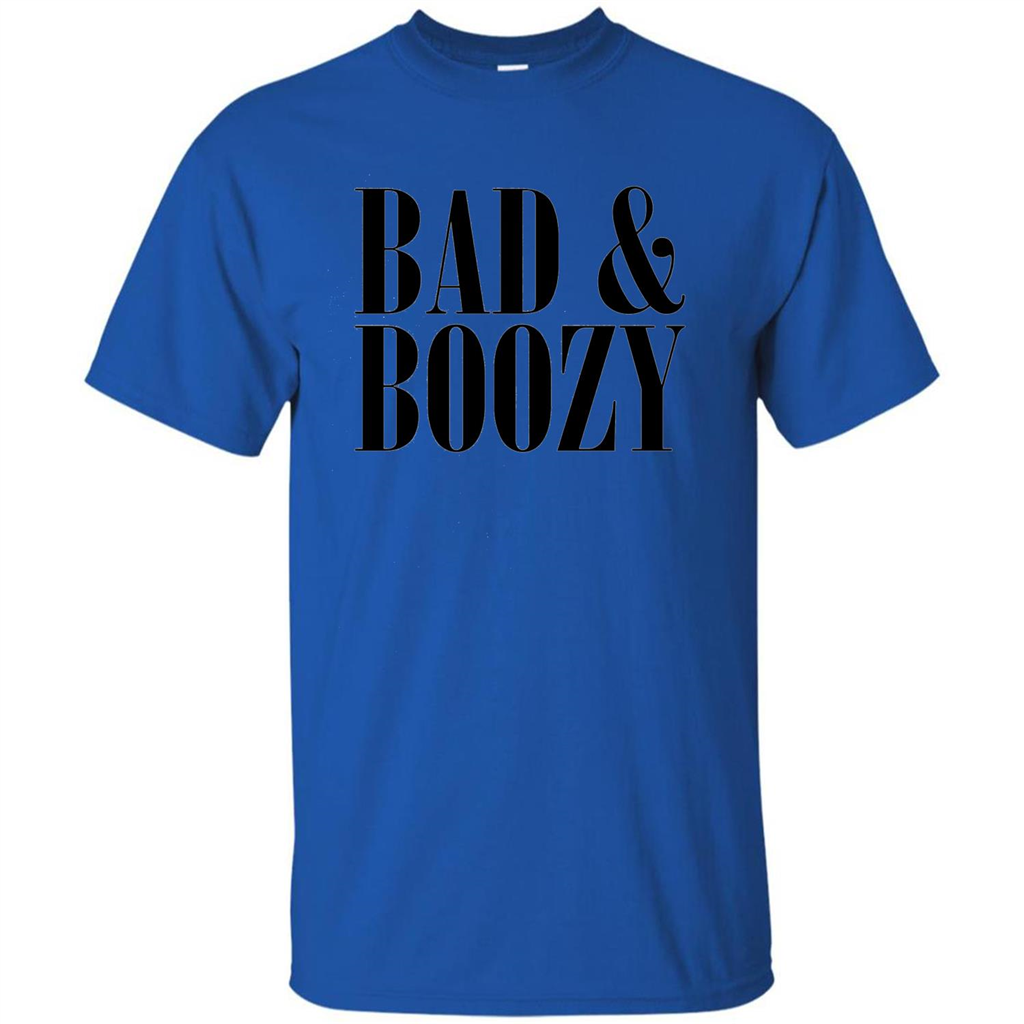 Bad And Boozy T-shirt Summer Beer Funny T-shirt Royal