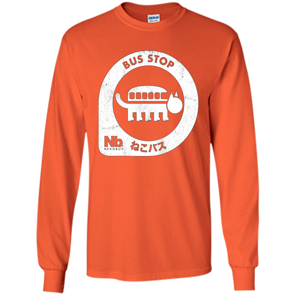 Neko Bus Stop T-shirt Orange