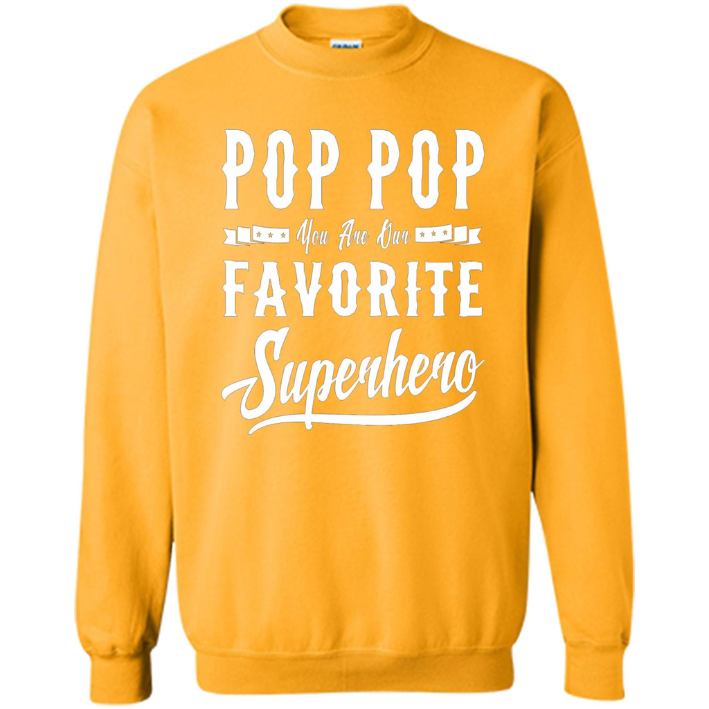 Pop Pop Superhero Fathers Day Gifts Dad Grandpa Men T-shirt