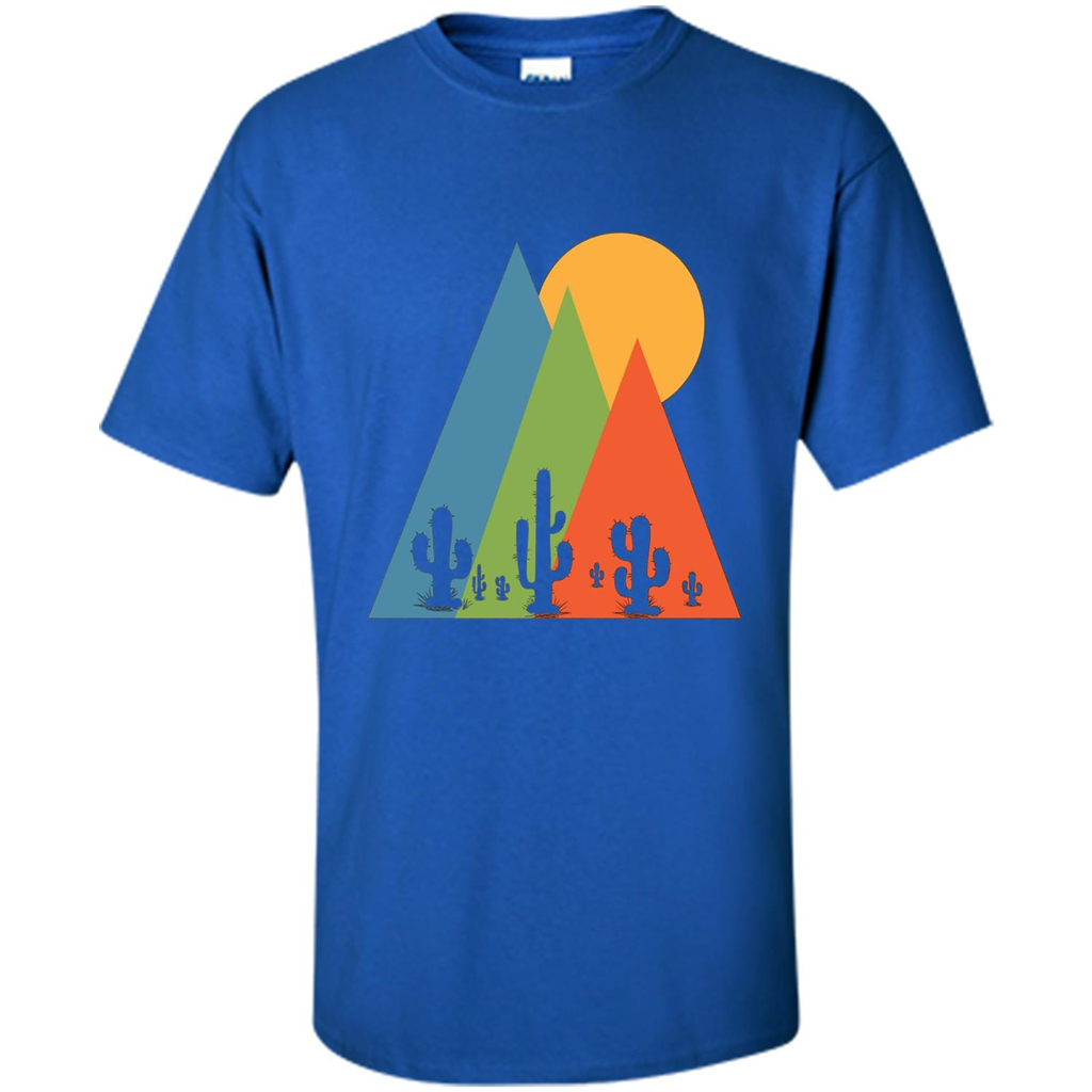 Cactus, Mountain and Sun T-shirt Royal
