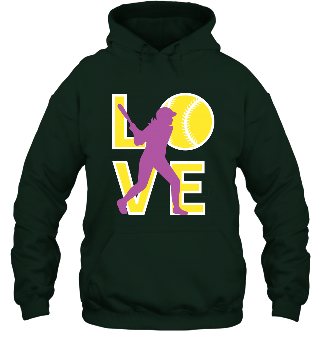 Love Baseball Shirt Hoodie Hoodie Forest