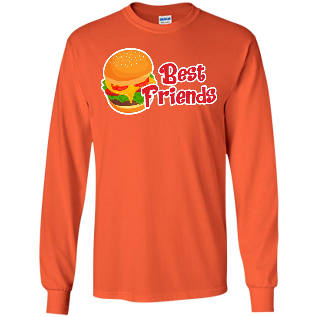 Hamburger T-shirt Best Friends T-shirt Orange