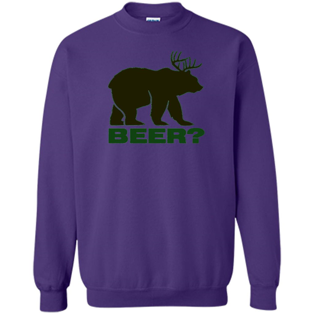 Bear Deer Bear Beer Funny T-shirt Orange