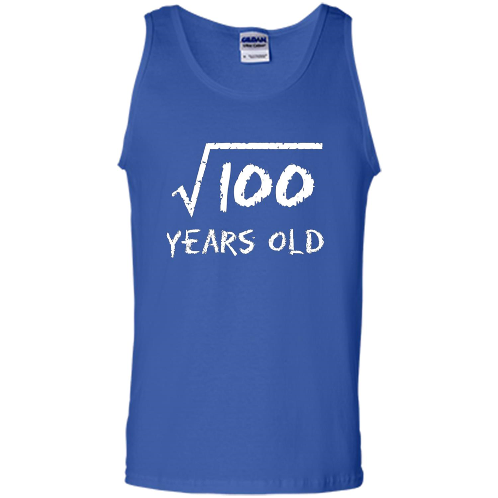 Square Root Of 100 T-shirt 10th Birthday 10 Years Old T-Shirt Royal
