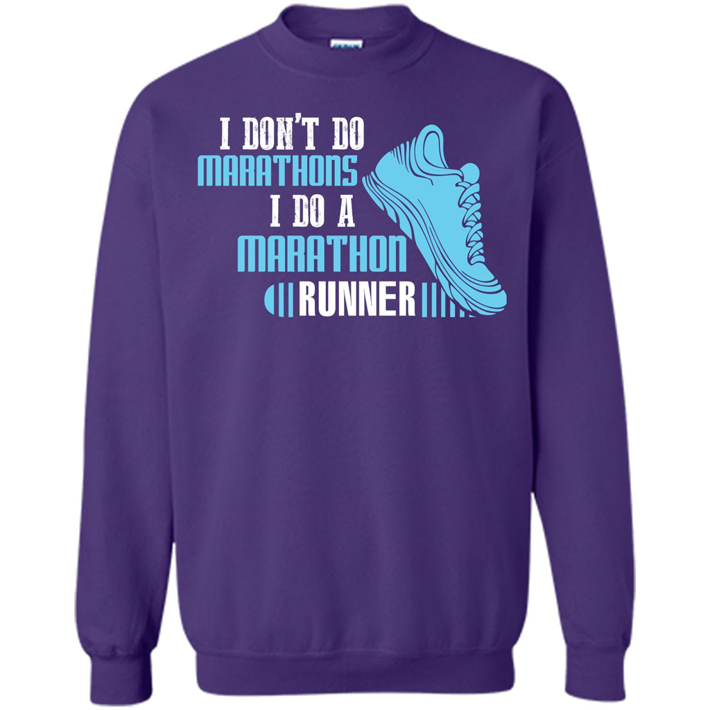 Runner T-shirt I Don’t Do Marathons I Do A Marathon Runner Orange