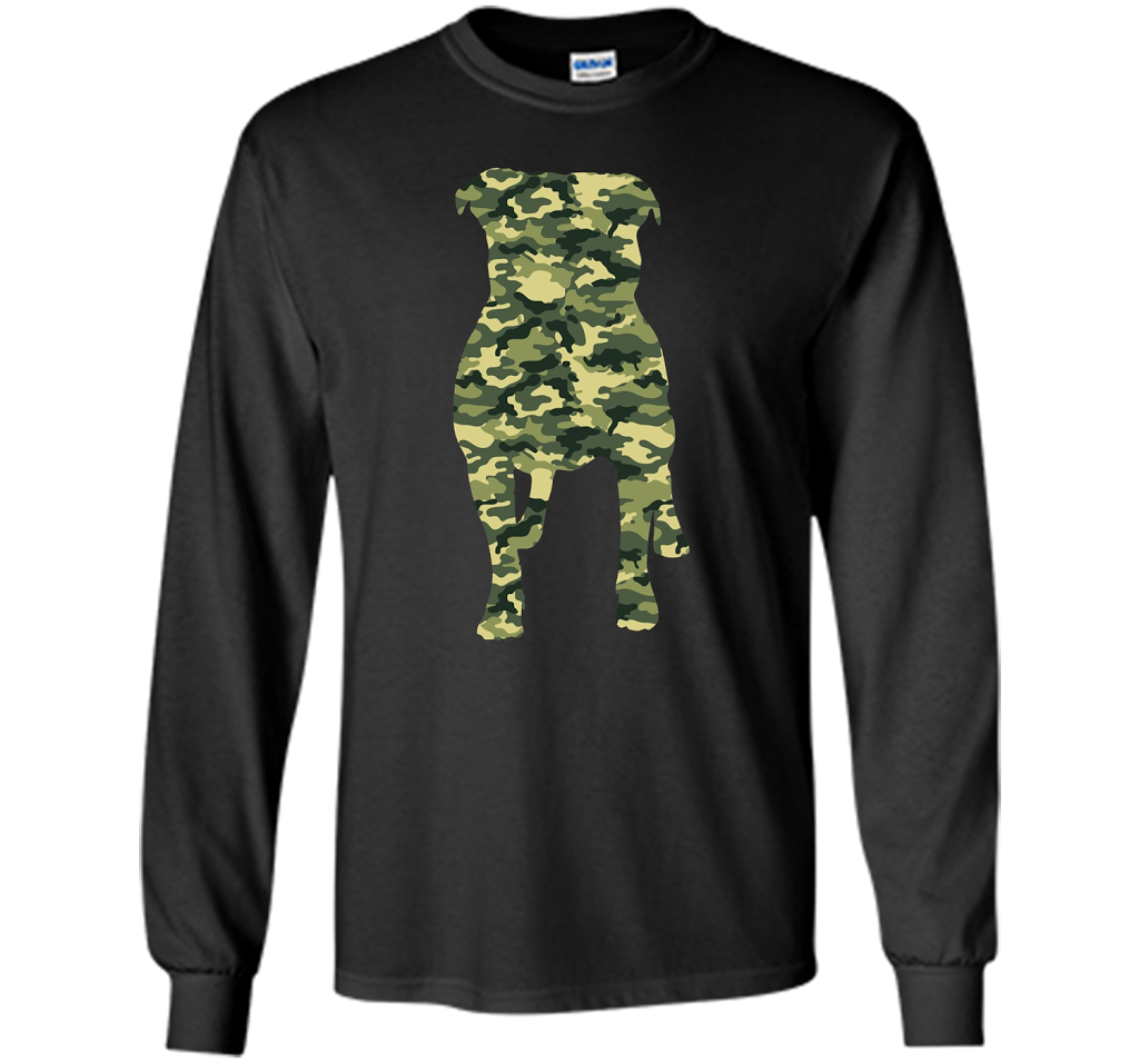 Camouflage AMERICAN BULLY Military Army T-shirt Black S