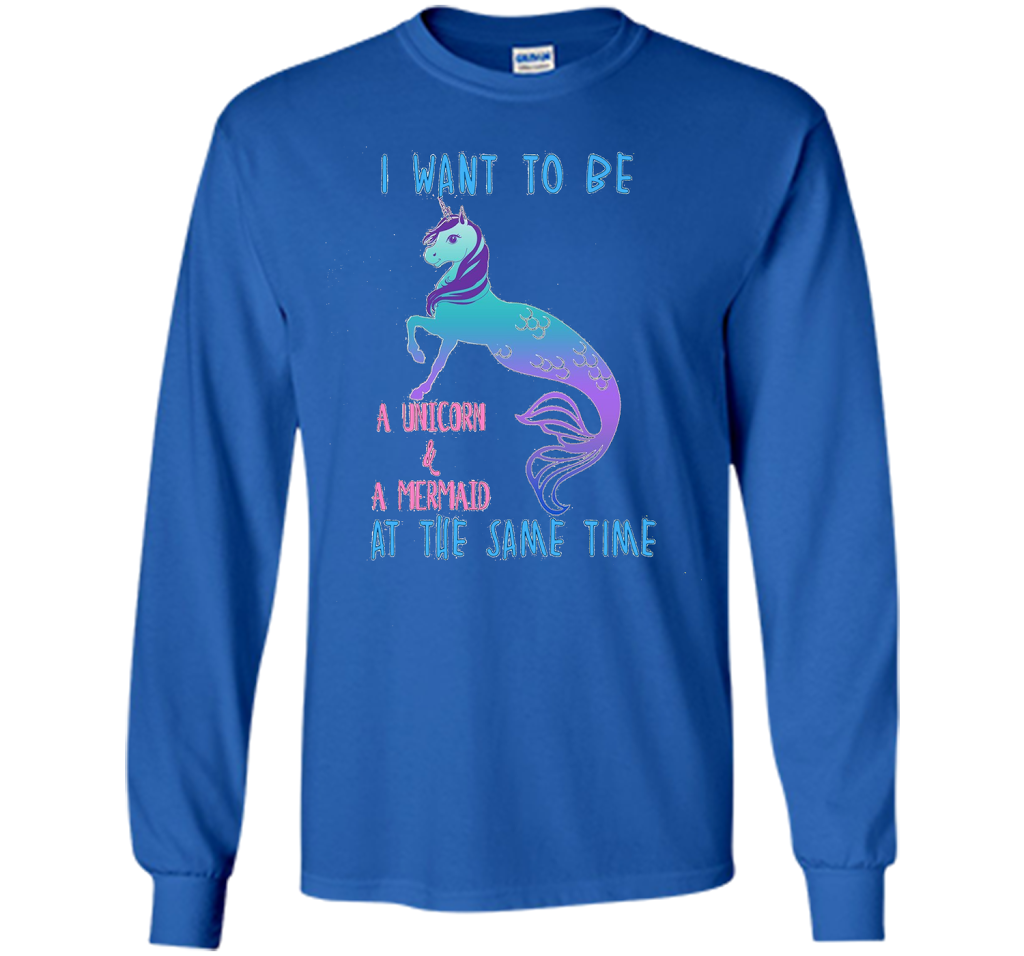 Cute Unicorn Mermaid Mermicorn T-shirt For Girls Royal