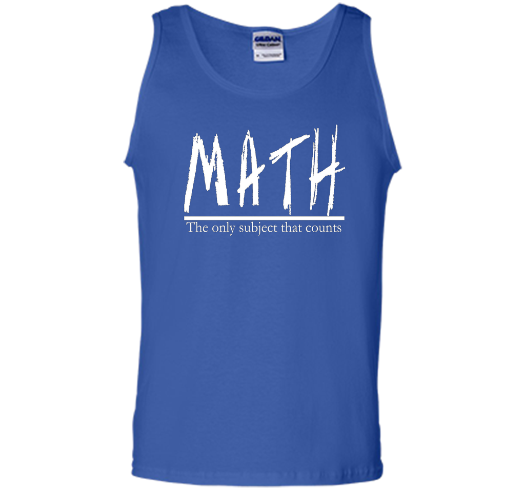Math - The Only Subject That Counts Math Teacher Pun TShirt t-shirt Royal