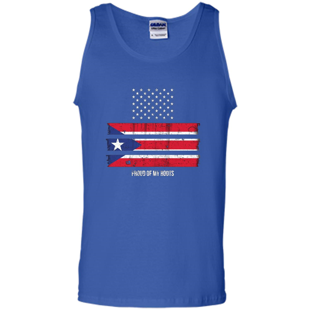 Puerto Rico USA Flag Pride T-Shirt Royal