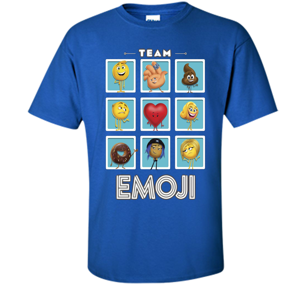 The Emoji Movie Team Emoji Panels Graphic T-Shirt shirt Royal