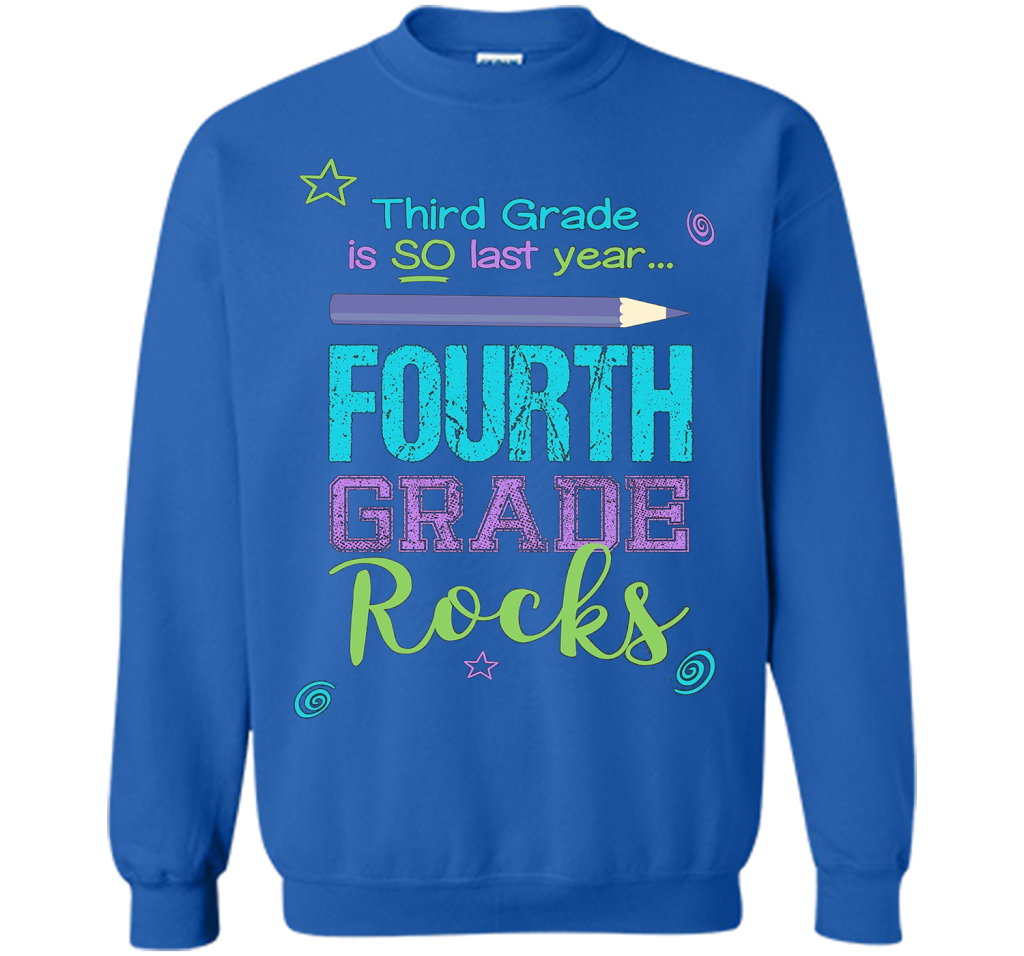 Fun Fourth Grade Rocks TShirt: 3rd Grade Is So Last Year Tee shirt Royal
