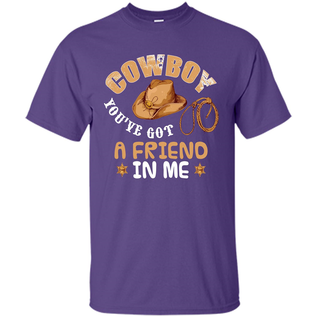 Cowboy You've Got a Friend in Me T-shirt Purple