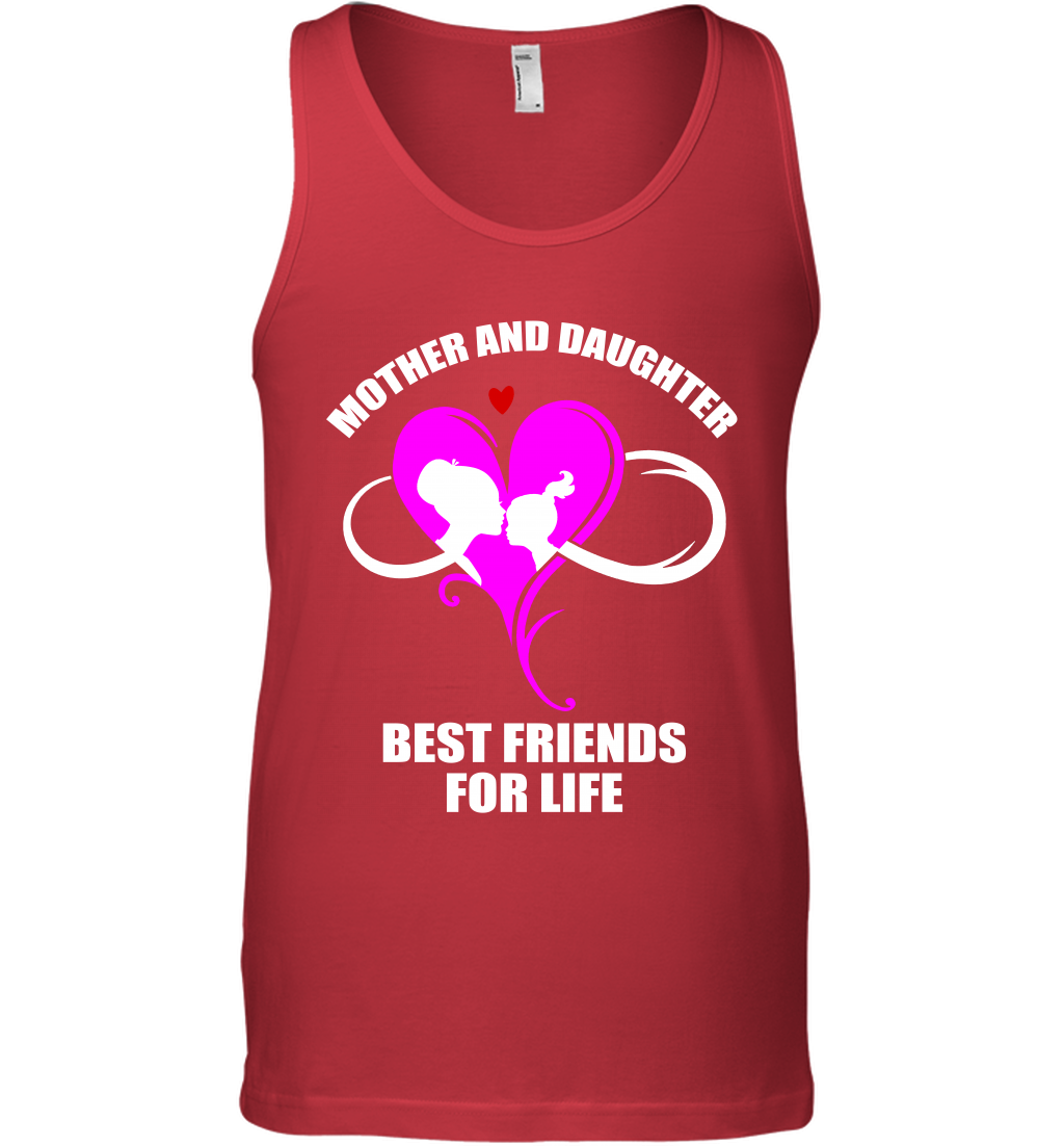Mother And Daughter Best Friends For Life Shirt Tank Top Red