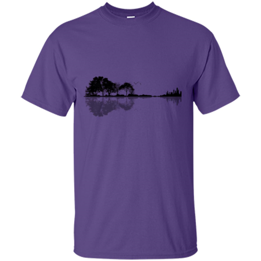 Guitar Lover T-shirt Nature Guitar Purple