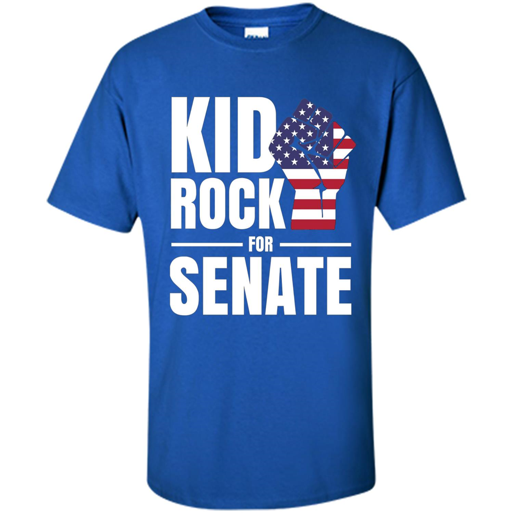 CAMPAIGN Kid For US Senate Election. In Rock We Trust T-shirt Royal