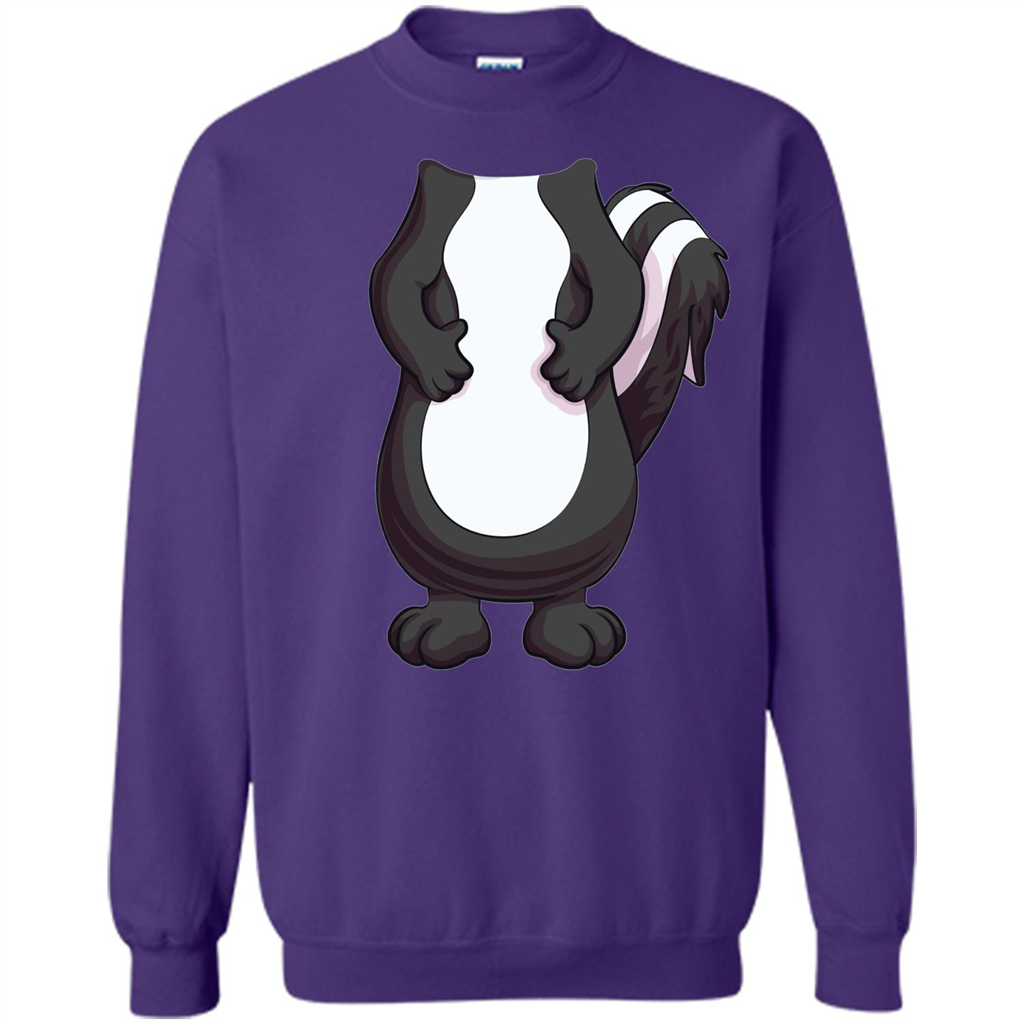 Skunk Costume T-Shirt Forr Halloween Orange