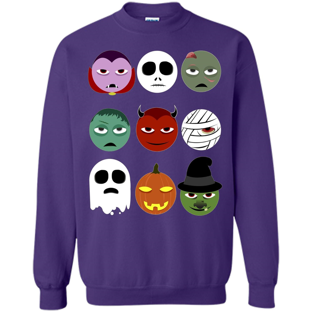 Halloween Emoji T-shirt Orange
