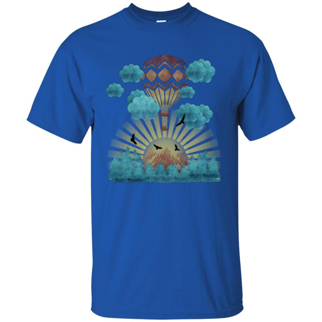 Joyful Nature Captive Balloon T-shirt Royal