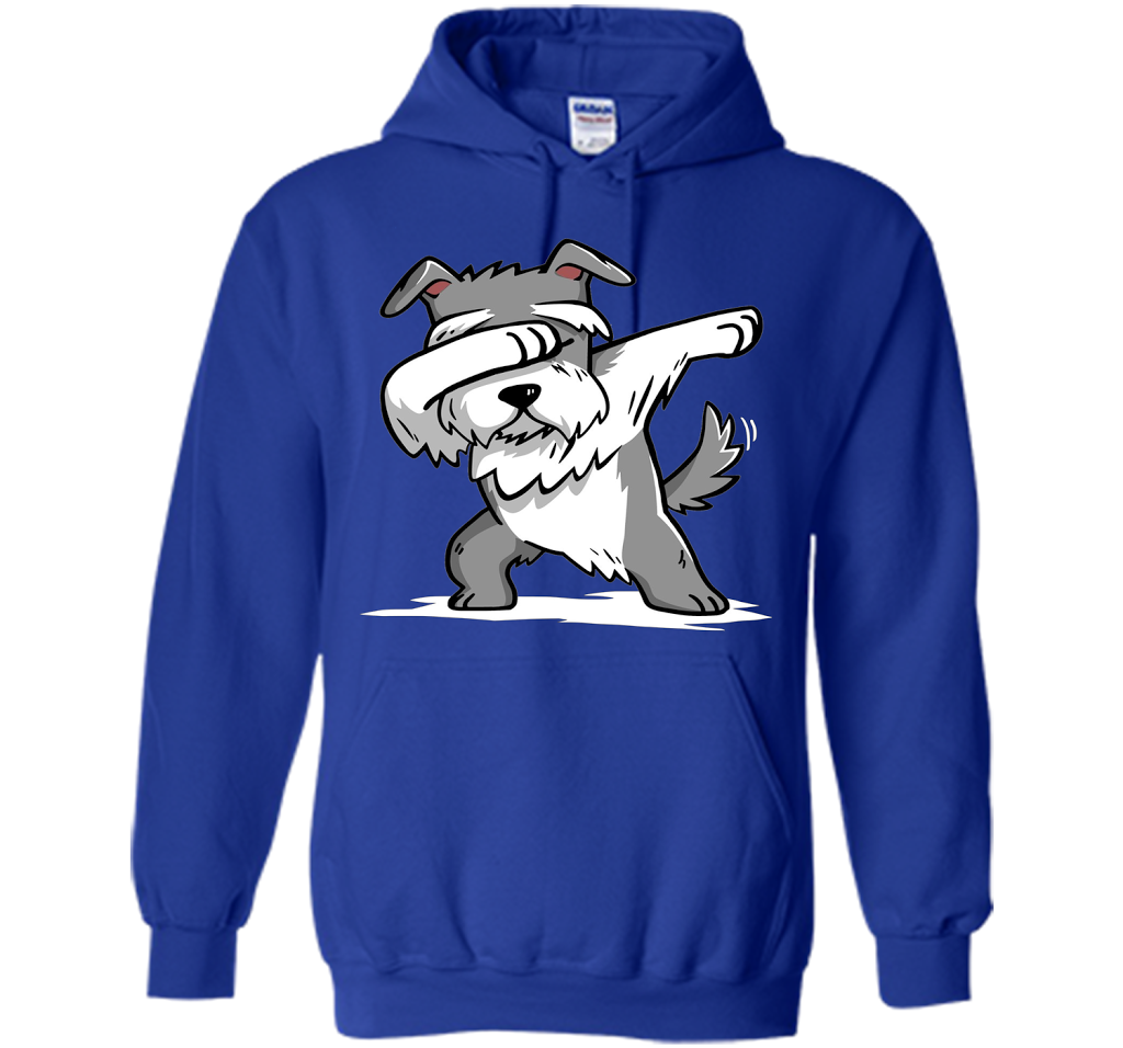 Dog T-shirt Schnauzer Dabbing T-shirt Royal