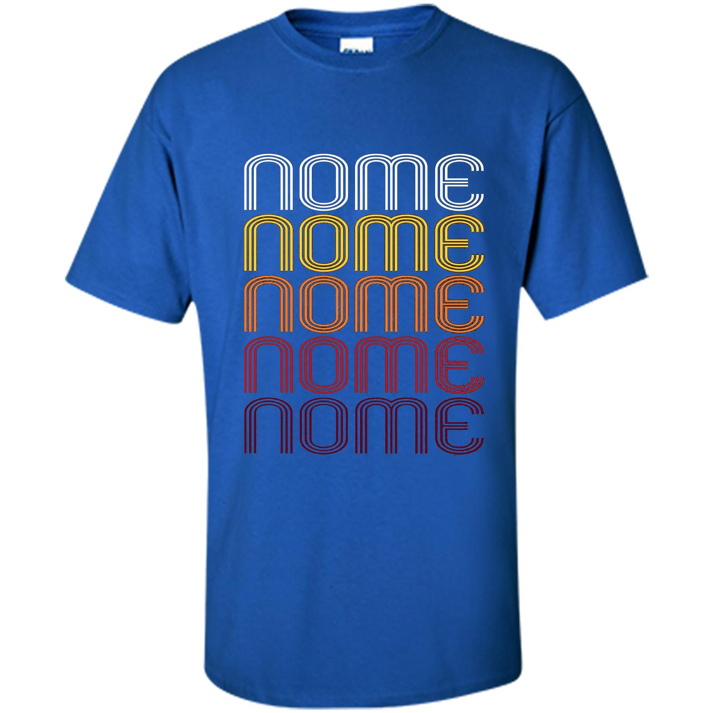 Nome, Vintage Style Alaska T-shirt Royal