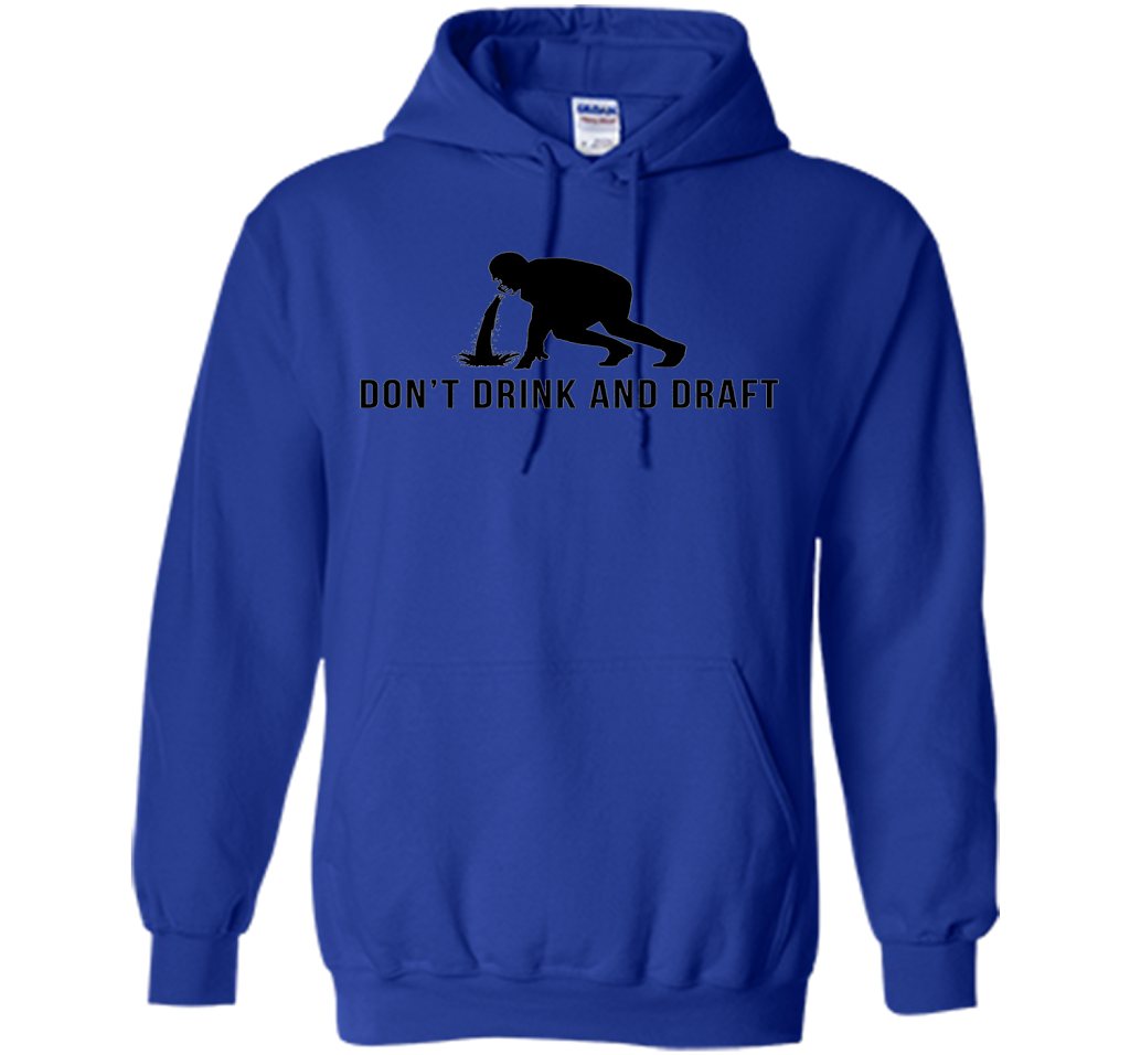 Don't Drink & Draft Funny Fantasy Football Shirt For Men cool shirt Royal