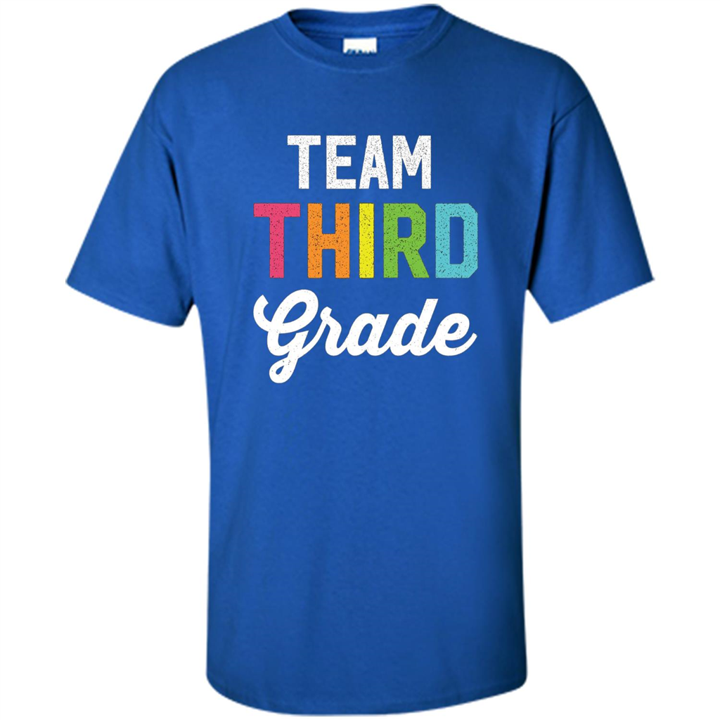 Team 3rd Third Grade Teacher T-Shirt Royal