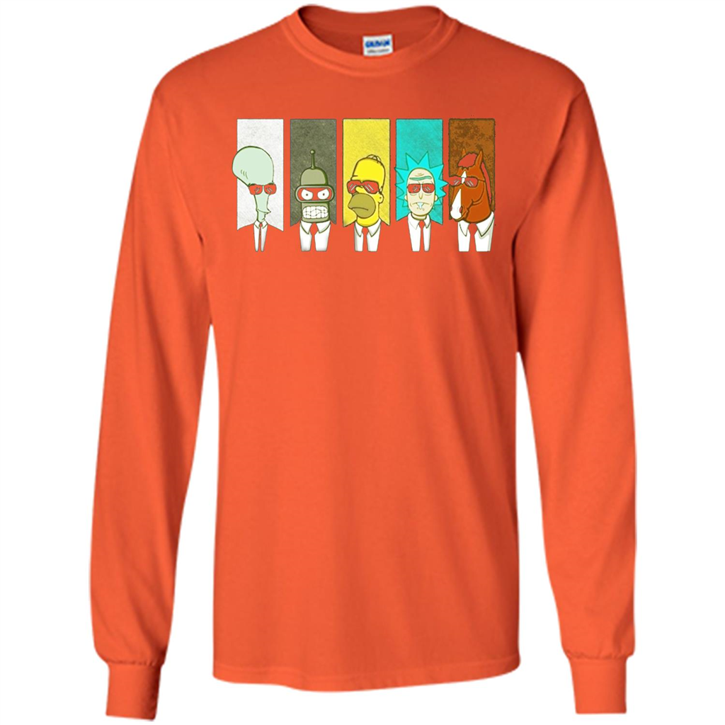 Form Into Rick And Go To The Morty T-shirt Orange