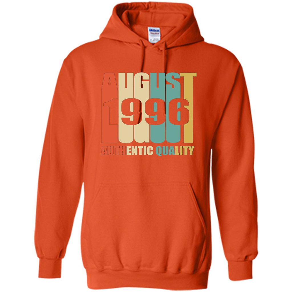 August 1996 Authentic Quality T-shirt Orange