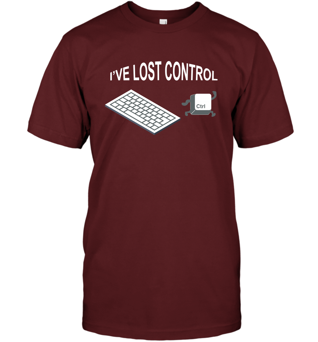 I've Lost Control Funny Ctrl Button Shirt T-Shirt T-Shirt Cardinal