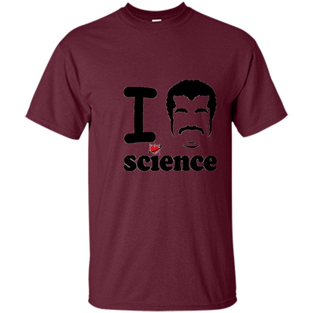 I Love Science T-Shirt Maroon